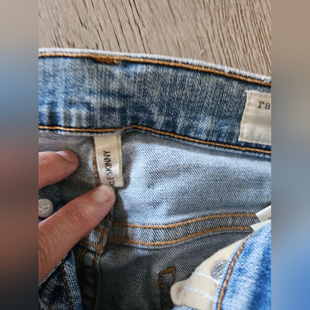 Rag & Bone Ankle Skinny Distressed Jeans Women's 26 - Picture 3 of 12